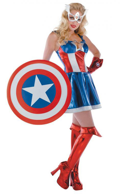 Women's Captain America Costume Dress